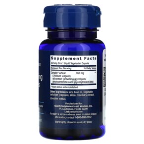 Thành phần vi chất của Life Extension Skin Restoring Ceramides 30 Liquid Vegetarian Capsules 737870209638