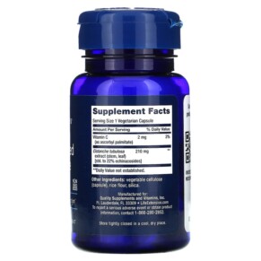 Thành phần vi chất của Life Extension Standardized Cistanche 30 Vegetarian Capsules 737870190639