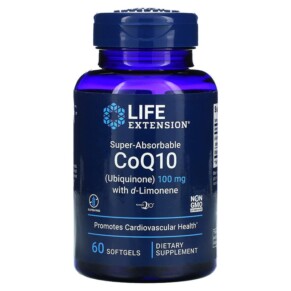 Thực phẩm chức năng Life Extension Super-Absorbable CoQ10 (Ubiquinone) with d-Limonene 100 mg 60 Softgels 737870195160