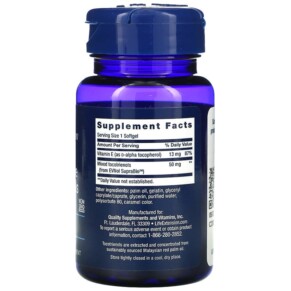 Thành phần vi chất của Life Extension Super Absorbable Tocotrienols 60 Softgels 737870140061