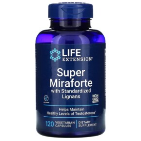 Thực phẩm chức năng Life Extension Super Miraforte with Standardized Lignans 120 Vegetarian Capsules 737870194019