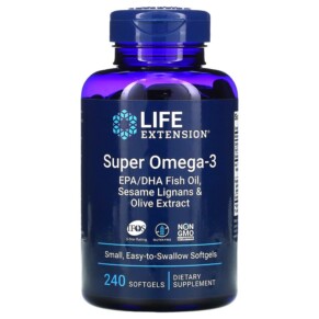 Thực phẩm chức năng Life Extension Super Omega-3 240 Softgels 737870198628