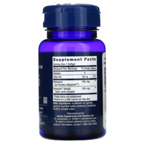 Thành phần vi chất của Life Extension Super Ubiquinol CoQ10 with Enhanced Mitochondrial Support 100 mg 60 Softgels 737870142669
