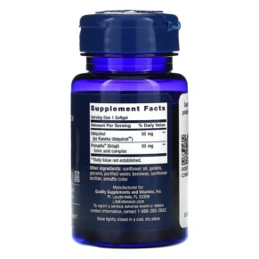 Thành phần vi chất của Life Extension Super Ubiquinol CoQ10 with Enhanced Mitochondrial Support 50 mg 100 Softgels 737870142515