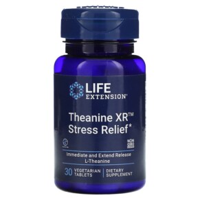 Thực phẩm chức năng Life Extension Theanine XR Stress Relief 30 Vegetarian Tablets 737870242932