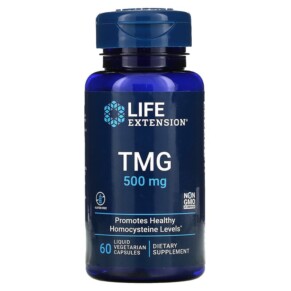 Thực phẩm chức năng Life Extension TMG 500 mg 60 Liquid Vegetarian Capsules 737870185963
