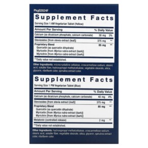 Thành phần vi chất của Life Extension Triple Action Blood Pressure AM/PM 2 Pack 30 Vegetarian Tablets Each 737870202462