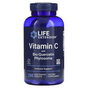 Thực phẩm chức năng Life Extension Vitamin C and Bio-Quercetin Phytosome 250 Vegetarian Tablets 737870222729