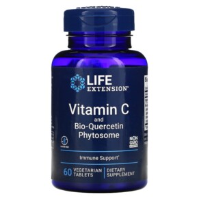 Thực phẩm chức năng Life Extension Vitamin C and Bio-Quercetin Phytosome 60 Vegetarian Tablets 737870222866