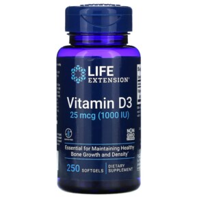 Thực phẩm chức năng Life Extension Vitamin D3 25 mcg (1.000 IU) 250 Softgels 737870175124