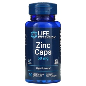 Thực phẩm chức năng Life Extension Zinc Caps High Potency 50 mg 90 Vegetarian Capsules 737870181392