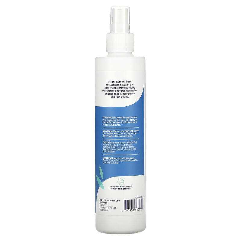 Life-flo Magnesium Oil Spray with Aloe Vera 8 fl oz (237 ml) 2 Thành phần vi chất của Life-flo Magnesium Oil Spray with Aloe Vera 8 fl oz (237 ml) 645951580814