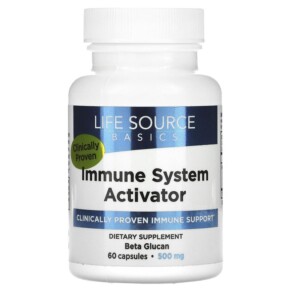 Thực phẩm chức năng Life Source Basics (WGP Beta Glucan) Immune System Activator 500 mg 60 Capsules 666107130042