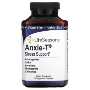 Thực phẩm chức năng LifeSeasons Anxie-T Stress Support 120 Vegetarian Capsules 853760002506