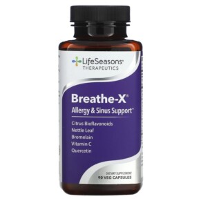 Thực phẩm chức năng LifeSeasons Breathe-X Allergy & Sinus Support 90 Veg Capsules 853760002070