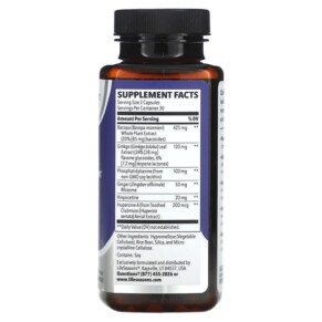 Thành phần vi chất của LifeSeasons Clari-T Cognitive Support 60 Veg Capsules 853760002094