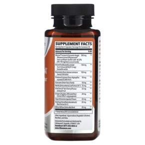 Thành phần vi chất của LifeSeasons Inflamma-X Inflammation Support 60 Veg Capsules 853760002629