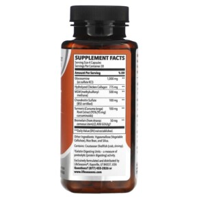 Thành phần vi chất của LifeSeasons Mobili-T Joint Support 120 Veg Capsules 853760002018