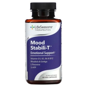 Thực phẩm chức năng LifeSeasons Mood Stabili-T Emotional Support 60 Veg Capsules 853760002643