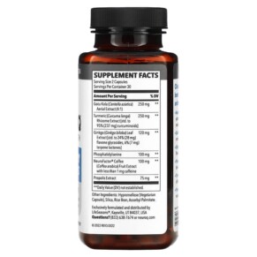 Thành phần vi chất của LifeSeasons NeuroQ Brain Health 60 Veg Capsules 853760002834