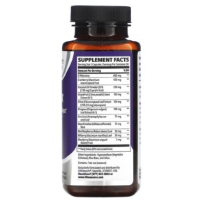 Thành phần vi chất của LifeSeasons Urinari-X Urinary & Yeast Support 90 Veg Capsules 853760002124