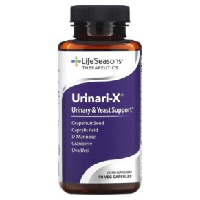 Thực phẩm chức năng LifeSeasons Urinari-X Urinary & Yeast Support 90 Veg Capsules 853760002124