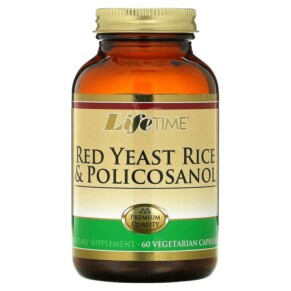 Thực phẩm chức năng LifeTime Vitamins Red Yeast Rice & Policosanol 60 Vegetarian Capsules 053232290114