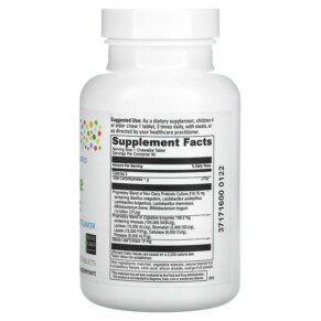 Thành phần vi chất của Little DaVinci Chewable Kidbiotic Natural Tropical Fruit 90 Tablets 026664014054