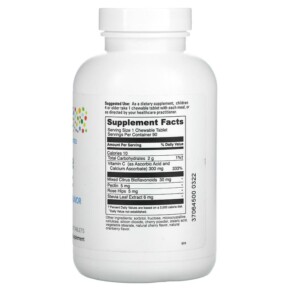 Thành phần vi chất của Little DaVinci Chewable Vitamin C Natural Cherry 90 Tablets 026664014061