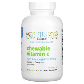 Thực phẩm chức năng Little DaVinci Chewable Vitamin C Natural Cherry 90 Tablets 026664014061