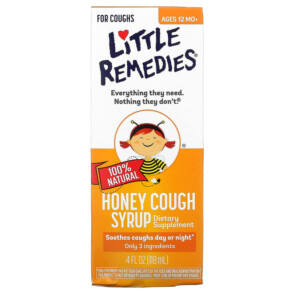 Thực phẩm chức năng Little Remedies 100% Natural Honey Cough Syrup Ages 12 Month+ 4 fl oz (118 ml) 756184107379