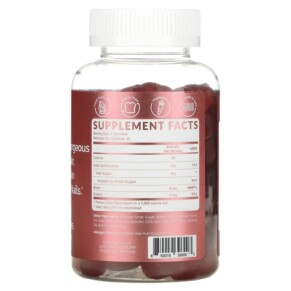 Thành phần vi chất của LxH Biotin Gummies 90 Vegetarian Gummies 850019396003