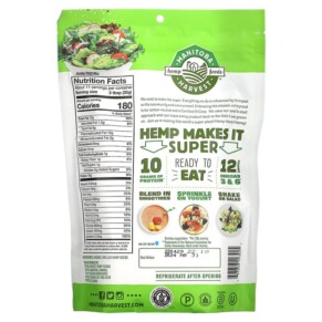 Thành phần vi chất của Manitoba Harvest Hemp Hearts Organic Shelled Hemp Seeds Delicious Nutty 12 oz (340 g) 697658203015