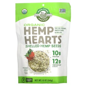 Thực phẩm chức năng Manitoba Harvest Hemp Hearts Organic Shelled Hemp Seeds Delicious Nutty 12 oz (340 g) 697658203015