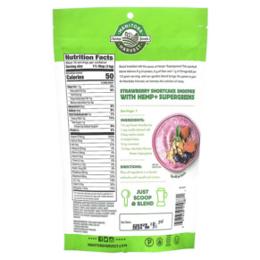 Thành phần vi chất của Manitoba Harvest Organic Hemp+ Supergreens 7.5 oz (213 g) 697658410871