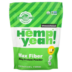 Thực phẩm chức năng Manitoba Harvest Organic Hemp Yeah! Max Fiber Hemp Protein Powder Unsweetened 32 oz (907 g) 697658691058