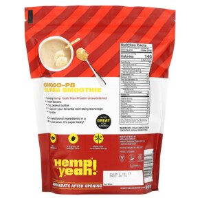 Thành phần vi chất của Manitoba Harvest Organic Hemp Yeah! Max Protein Hemp Protein Powder Unsweetened 32 oz (907 g) 697658691034