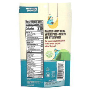 Thành phần vi chất của Manitoba Harvest Roasted Hemp Seeds Sea Salt 1.34 oz (38 g) 697658201516