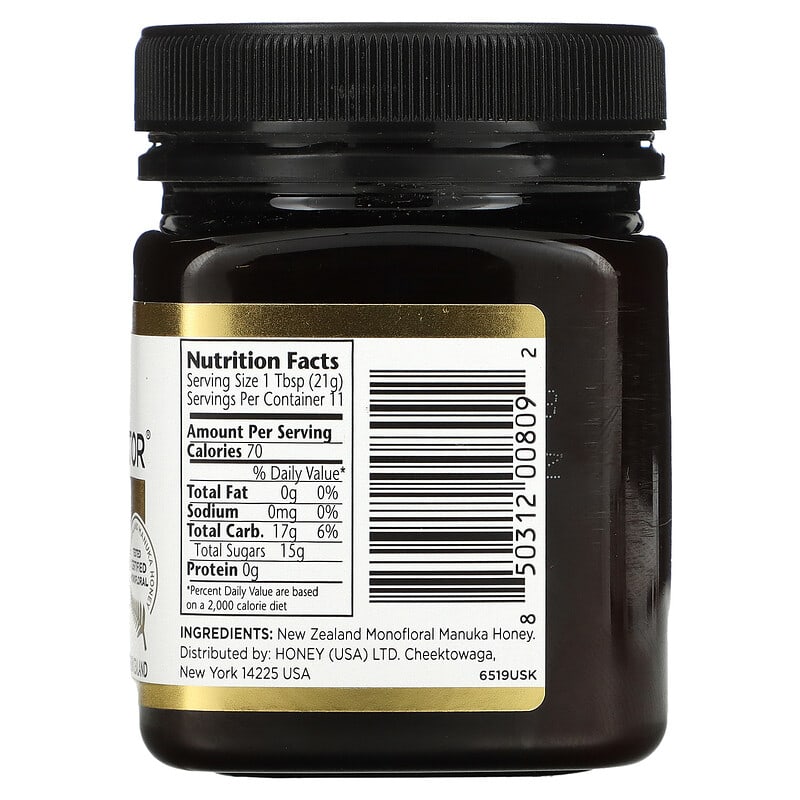 Manuka Doctor Manuka Honey Monofloral MGO 325+ 8.75 oz (250 g) 2 Thành phần vi chất của Manuka Doctor Manuka Honey Monofloral MGO 325+ 8.75 oz (250 g) 850312008092