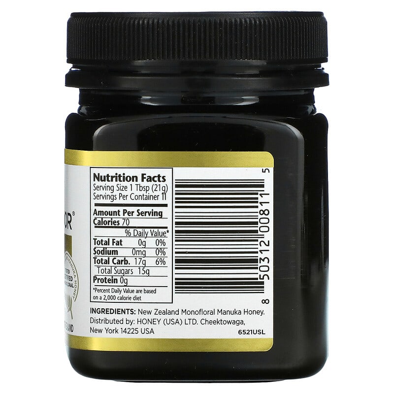 Manuka Doctor Manuka Honey Monofloral MGO 525+ 8.75 oz (250 g) 2 Thành phần vi chất của Manuka Doctor Manuka Honey Monofloral MGO 525+ 8.75 oz (250 g) 850312008115