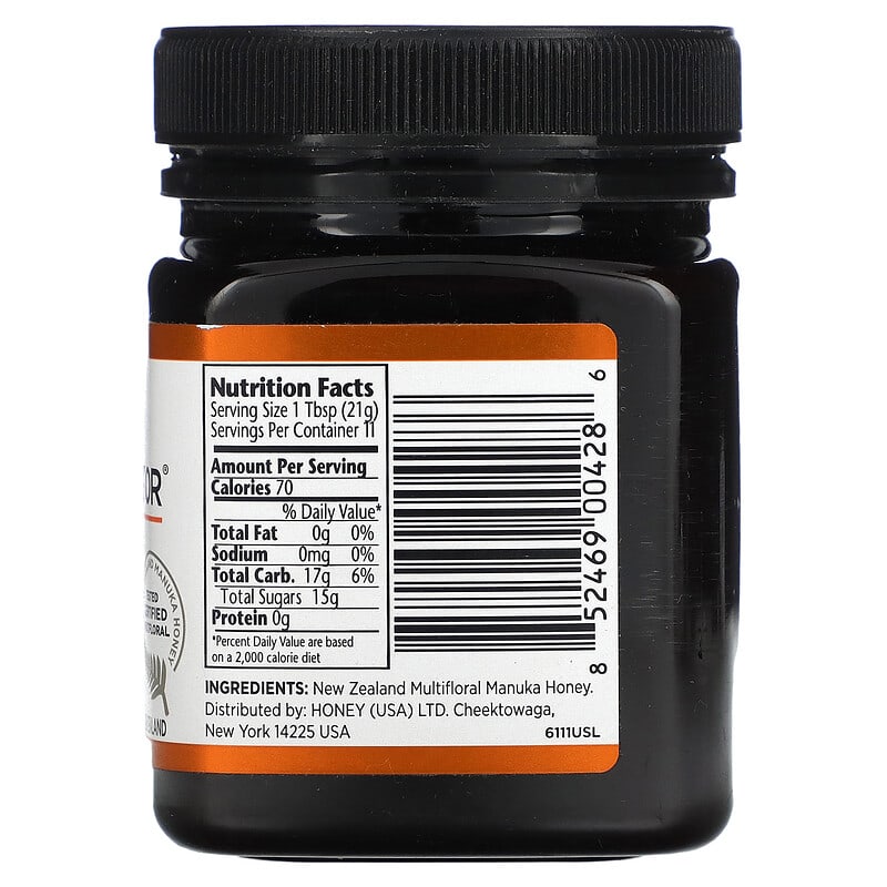 Manuka Doctor Manuka Honey Multifloral MGO 60+ 8.75 oz (250 g) 2 Thành phần vi chất của Manuka Doctor Manuka Honey Multifloral MGO 60+ 8.75 oz (250 g) 852469004286