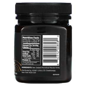 Thành phần vi chất của Manuka Doctor Monofloral Manuka Honey MGO 625+ 8.75 oz (250 g) 850312008580
