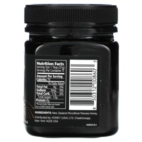 Thành phần vi chất của Manuka Doctor Monofloral Manuka Honey MGO 725+ 8.75 oz (250 g) 850312008603