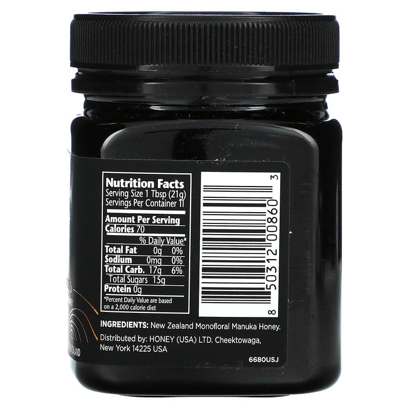 Manuka Doctor Monofloral Manuka Honey MGO 725+ 8.75 oz (250 g) 2 Thành phần vi chất của Manuka Doctor Monofloral Manuka Honey MGO 725+ 8.75 oz (250 g) 850312008603