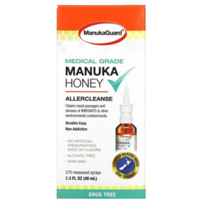 Thực phẩm chức năng ManukaGuard Manuka Honey Medical Grade Allercleanse 1.3 fl oz (40 ml) 858631002128