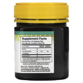 Thành phần vi chất của ManukaGuard Medical Grade Manuka Honey MGO 400 8.8 oz (250 g) 858631002043