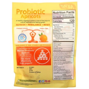 Thành phần vi chất của Mariani Dried Fruit Premium Probiotic Apricots 6 oz (170 g) 071022331212