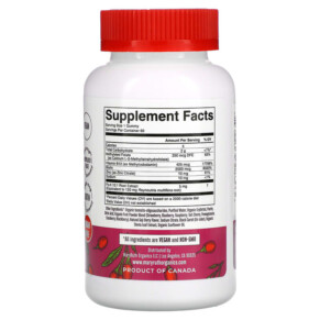 Thành phần vi chất của MaryRuth Organics Biotin Gummies Goji Berry 60 Gummies 856645008303