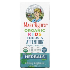 Thực phẩm chức năng MaryRuth Organics Herbals Organic Kids Focus & Attention Liquid Drops 1 fl oz (30 ml) 856645008495