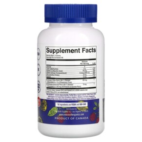 Thành phần vi chất của MaryRuth Organics Immunity Gummies Pectin Based Raspberry Lemonade 90 Gummies 856645008570